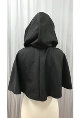 Cloakmakers.com 5367 - Washable Short Black Wool Cloak