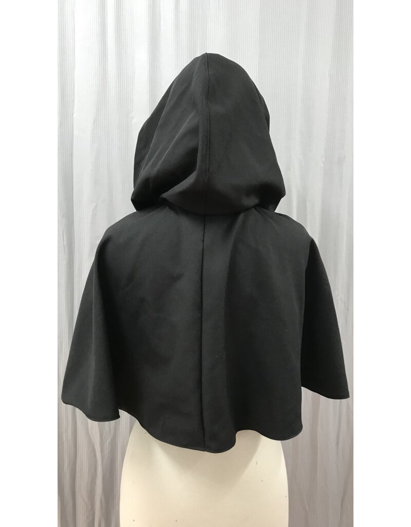 Cloakmakers.com 5367 - Washable Short Black Wool Cloak