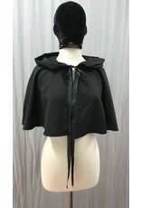 Cloakmakers.com 5367 - Washable Short Black Wool Cloak