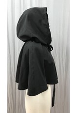 Cloakmakers.com 5367 - Washable Short Black Wool Cloak