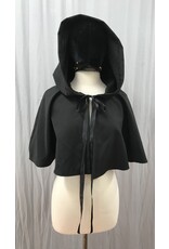 Cloakmakers.com 5367 - Washable Short Black Wool Cloak