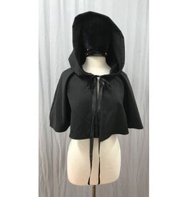 Cloakmakers.com 5367 - Washable Short Black Wool Cloak