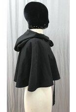 Cloakmakers.com 5367 - Washable Short Black Wool Cloak