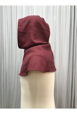 Cloakmakers.com H481 -  Washable Burgundy Red Hooded Cowl