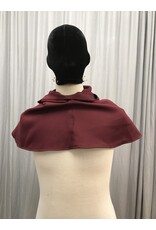 Cloakmakers.com H481 -  Washable Burgundy Red Hooded Cowl