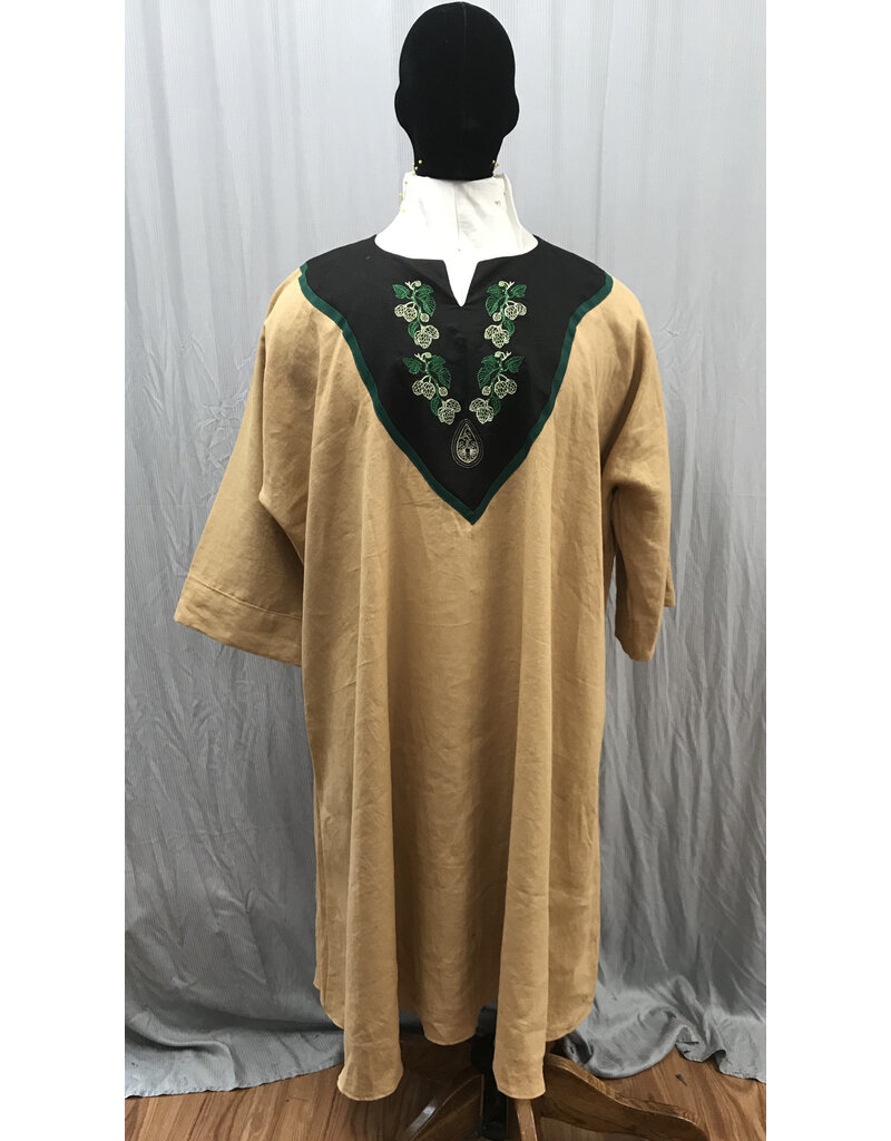 Cloakmakers.com J863 - Tan Tunic w/ Hops and Bee Embroidery