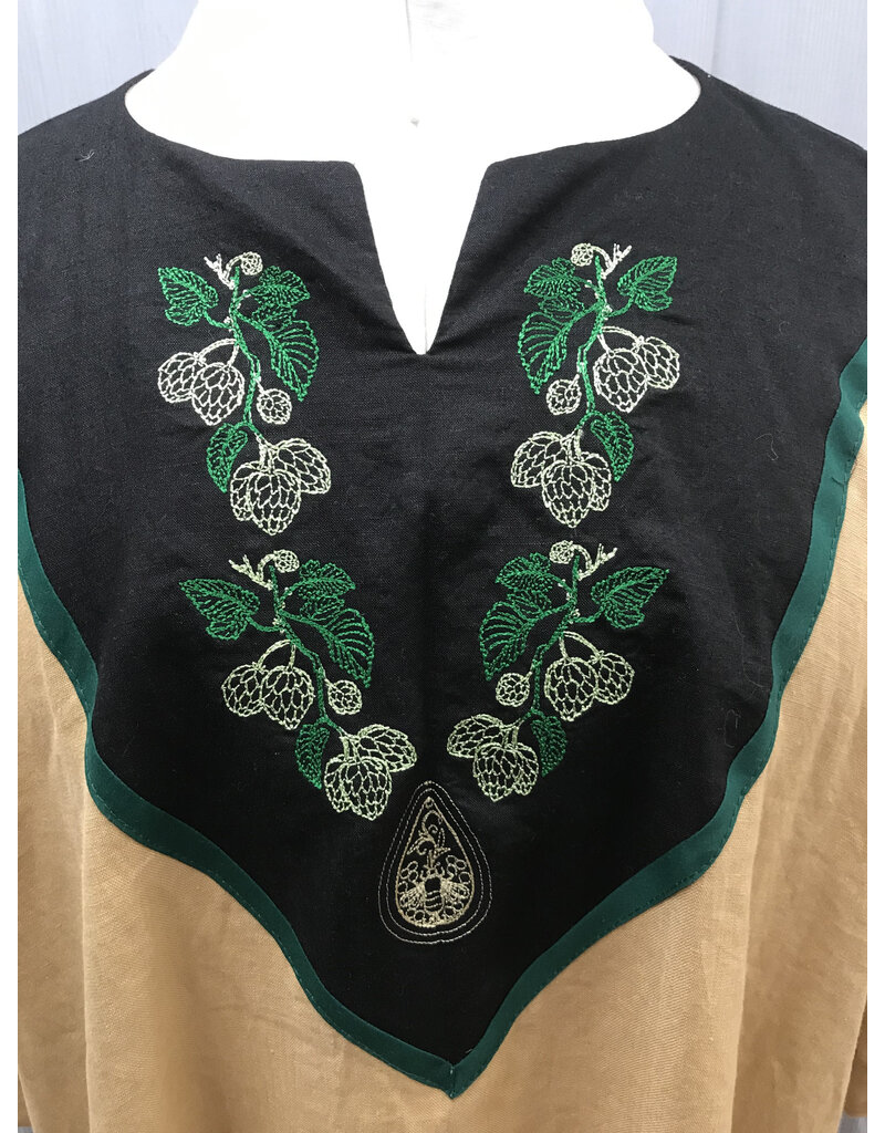 Cloakmakers.com J863 - Tan Tunic w/ Hops and Bee Embroidery
