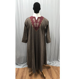 Cloakmakers.com G1189 - Washable Wool Blend Gown, Celtic Horse Embroidery, Pockets
