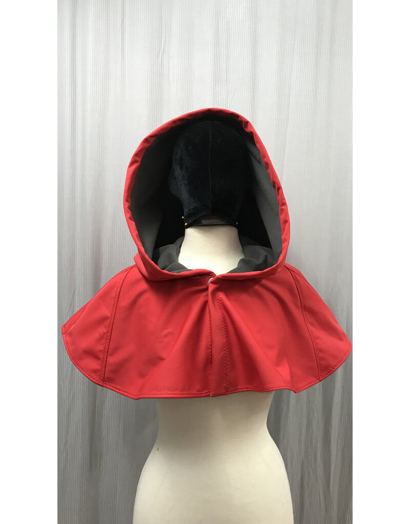 Cloakmakers.com 5410 - Washable Short Red Rain Capelet