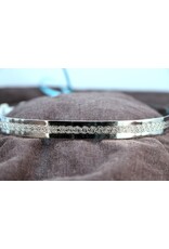 Cloakmakers.com Spiral Center Band Circlet - Unisex, Silvertone Plated Brass