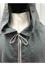 Cloakmakers.com 5417-Distressed Short Grey Cloak w/ Ties, Washable Wool Suiting