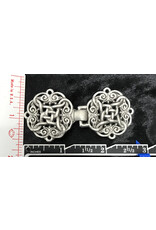 Cloakmakers.com Celtic Rosette Cloak Clasp - Pewter