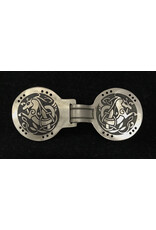 Cloakmakers.com Hippocampus Cloak Clasp Nickel Silver Medium