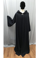 Cloakmakers.com R549 - Washable Navy Blue Robe w/ Light Blue Velvet Hood Lining