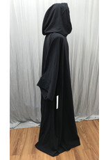 Cloakmakers.com R549 - Washable Navy Blue Robe w/ Light Blue Velvet Hood Lining