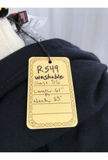 Cloakmakers.com R549 - Washable Navy Blue Robe w/ Light Blue Velvet Hood Lining
