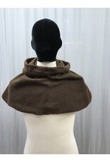 Cloakmakers.com H450 - Brown Fleece Hooded Cowl