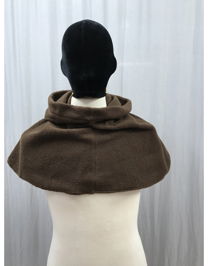 Cloakmakers.com H450 - Brown Fleece Hooded Cowl