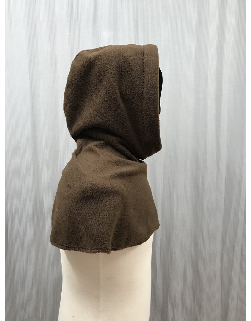 Cloakmakers.com H450 - Brown Fleece Hooded Cowl