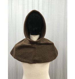 Cloakmakers.com H450 - Brown Fleece Hooded Cowl