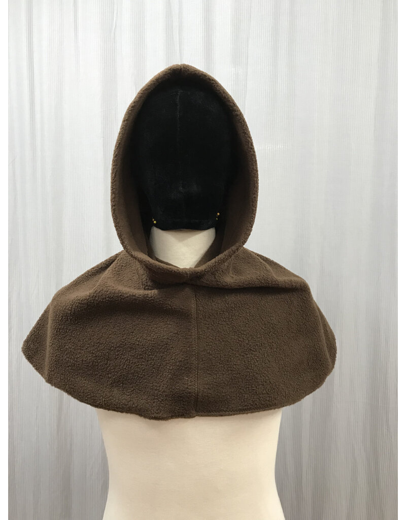 Cloakmakers.com H450 - Brown Fleece Hooded Cowl