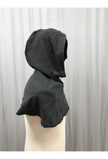 Cloakmakers.com H461-Lightweight Charcoal Grey Washable Wool Blend Hood