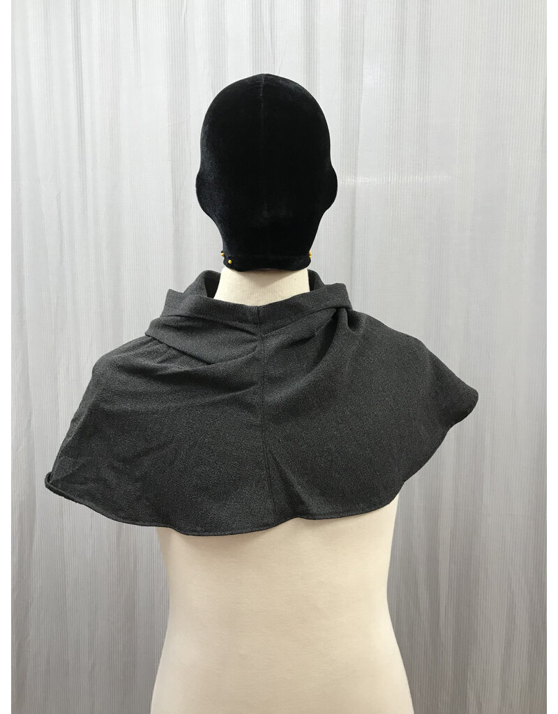 Cloakmakers.com H461-Lightweight Charcoal Grey Washable Wool Blend Hood