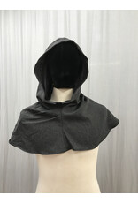 Cloakmakers.com H461-Lightweight Charcoal Grey Washable Wool Blend Hood