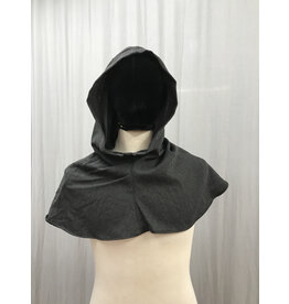 Cloakmakers.com H461-Lightweight Charcoal Grey Washable Wool Blend Hood