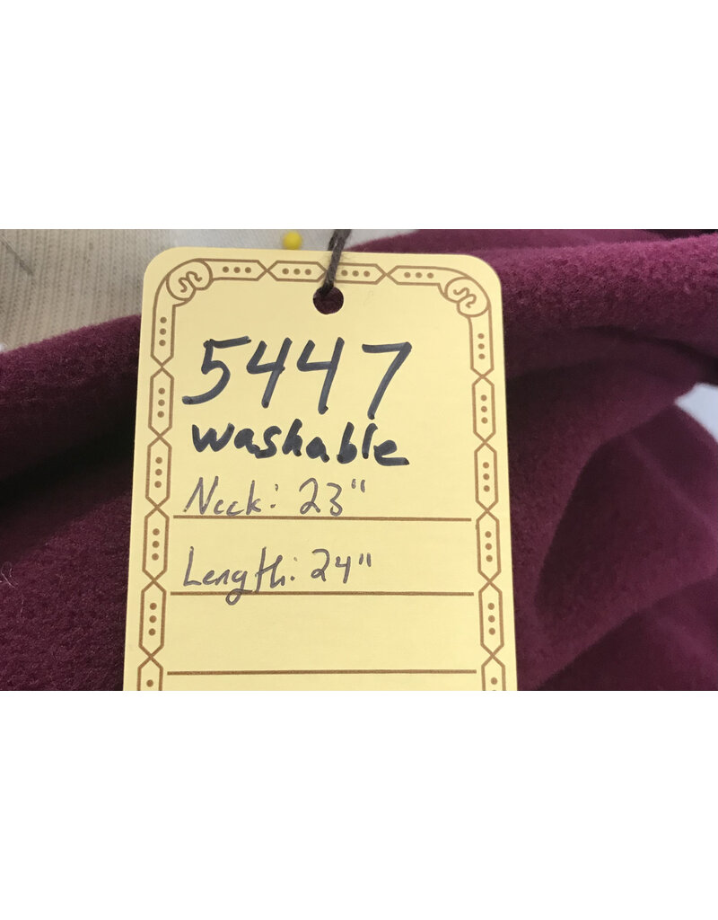 Cloakmakers.com 5447 - Washable Burgundy Fleece Ruana Cloak w/ Unlined Hood