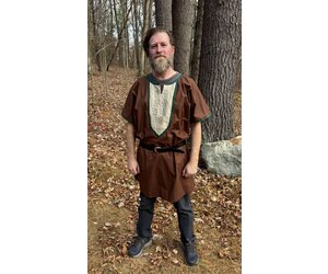 rurumu:　sacredness fence emb tunic brown cloakmakerscom-j861-brown-