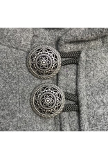Cloakmakers.com 5473 - Washable Grey Mantle Cloak w/ Black Moleskin Hood Lining