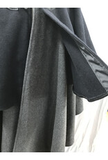Cloakmakers.com 5481 - Washable Mantle Ruana Cloak w/ Grey Velvet Hood Lining