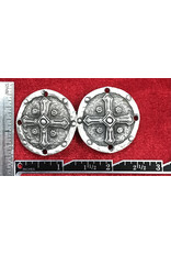 Cloakmakers.com Crusader Cross Cloak Clasp - Pewter