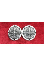 Cloakmakers.com Crusader Cross Cloak Clasp - Pewter