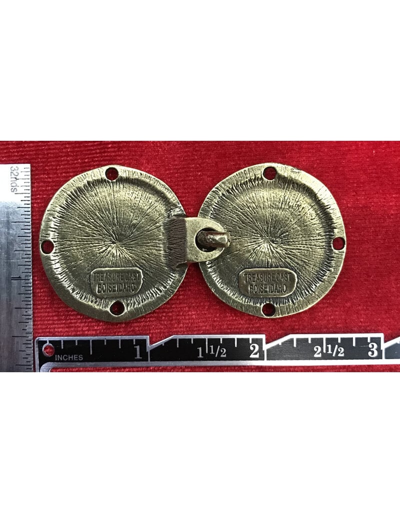 Cloakmakers.com Crusader Cross Cloak Clasp - Antique Bronze
