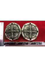 Cloakmakers.com Crusader Cross Cloak Clasp - Antique Bronze