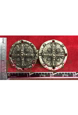 Cloakmakers.com Crusader Cross Cloak Clasp - Antique Bronze