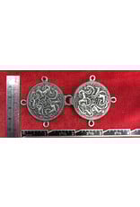 Cloakmakers.com Triple Stag Cloak Clasp