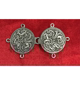Cloakmakers.com Triple Stag Cloak Clasp