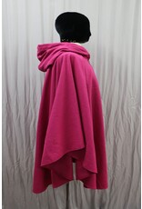 Cloakmakers.com 5489 - Washable Fuschia Pink Ruana Cloak w/ Butterfly Sword Embroidery