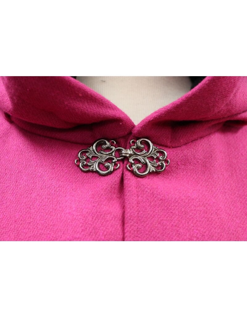 Cloakmakers.com 5489 - Washable Pink Ruana Cloak w/ Butterfly Sword Embroidery
