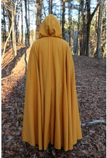 Cloakmakers.com 5512-Washable Amber Cloak w/Olive Green Hood Lining, Trim & Buttons