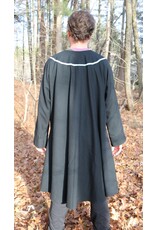 Cloakmakers.com J868 - Black Long-Sleeve Viking Tunic w/ Dragon and Celtic Knot Embroidery