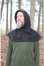 Cloakmakers.com H496 - Washable Windpro Black Hooded Cowl