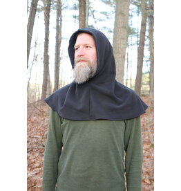 Cloakmakers.com H496 - Washable Windpro Black Hooded Cowl