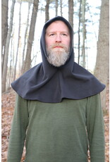Cloakmakers.com H498 - Washable Windpro Black Hooded Cowl