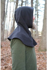 Cloakmakers.com H498 - Washable Windpro Black Hooded Cowl