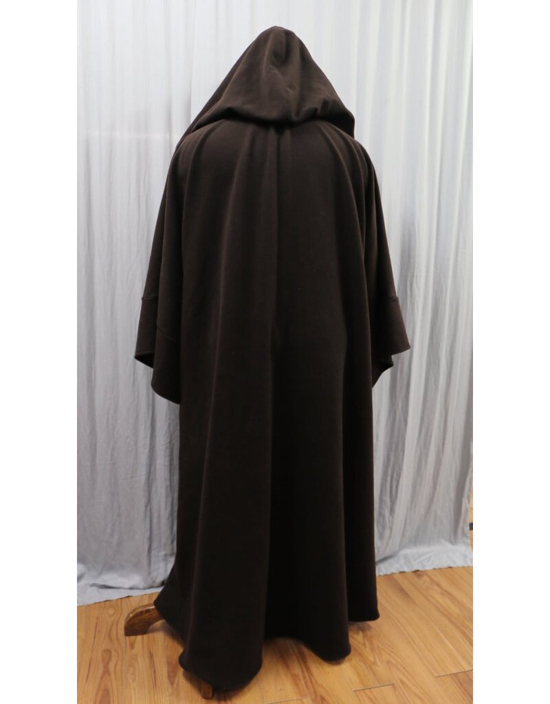 Cloakmakers.com R553-Washable Brown Wool Jedi Robe w/ Pockets