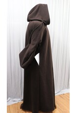 Cloakmakers.com R553-Washable Brown Wool Jedi Robe w/ Pockets